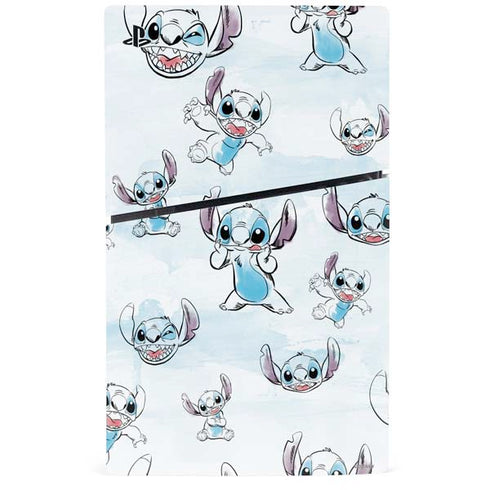 Disney Lilo and Stitch Pattern PS5 Slim Digital Edition Console Skin